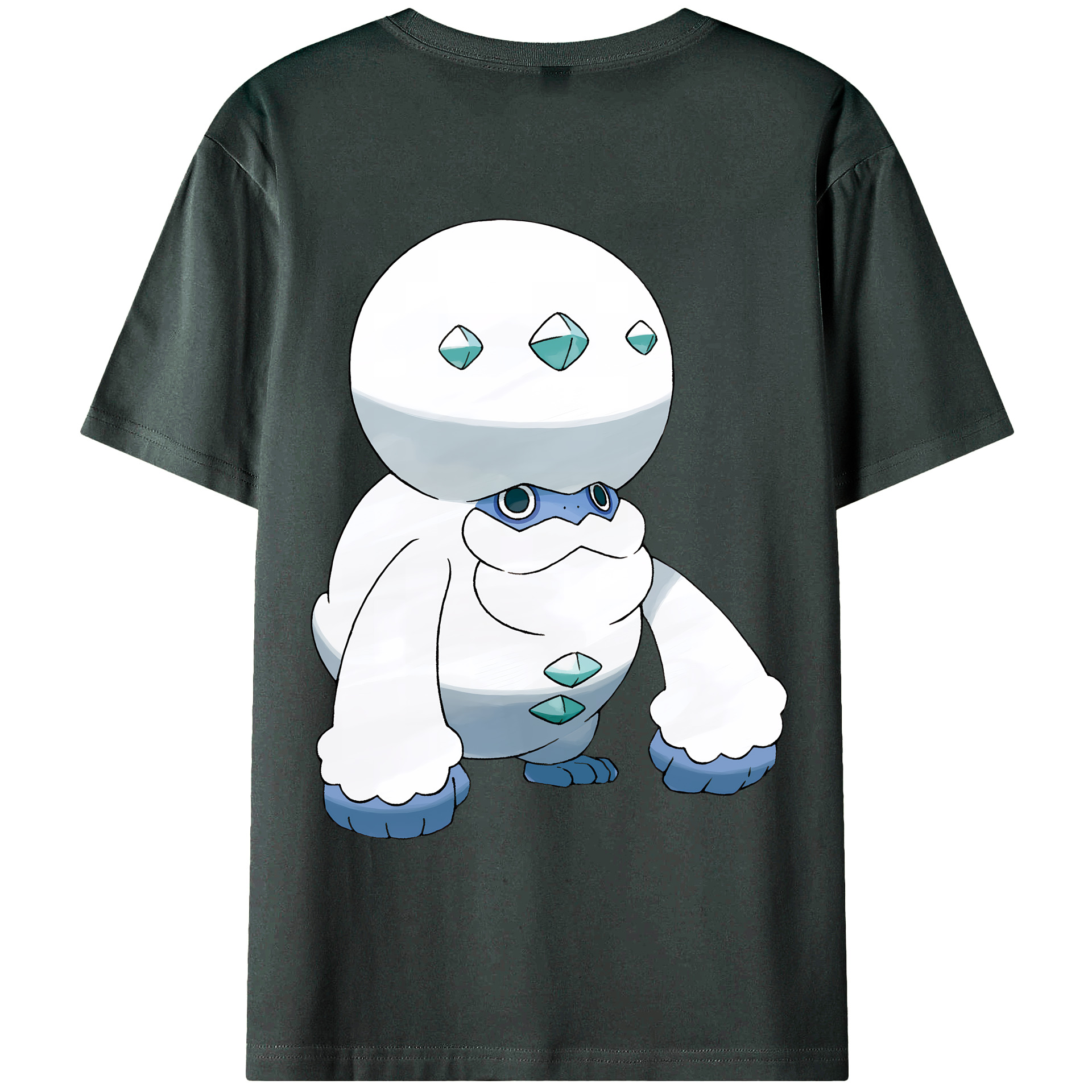 （画像用） ポケットモンスター Pokémon 綿100％ メンズ半袖Tシャツ（バックプリント） 通気性